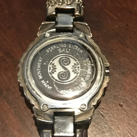 QVC Suarti & Sri Sterling Silver Scroll Watch - Picture 7 of 12